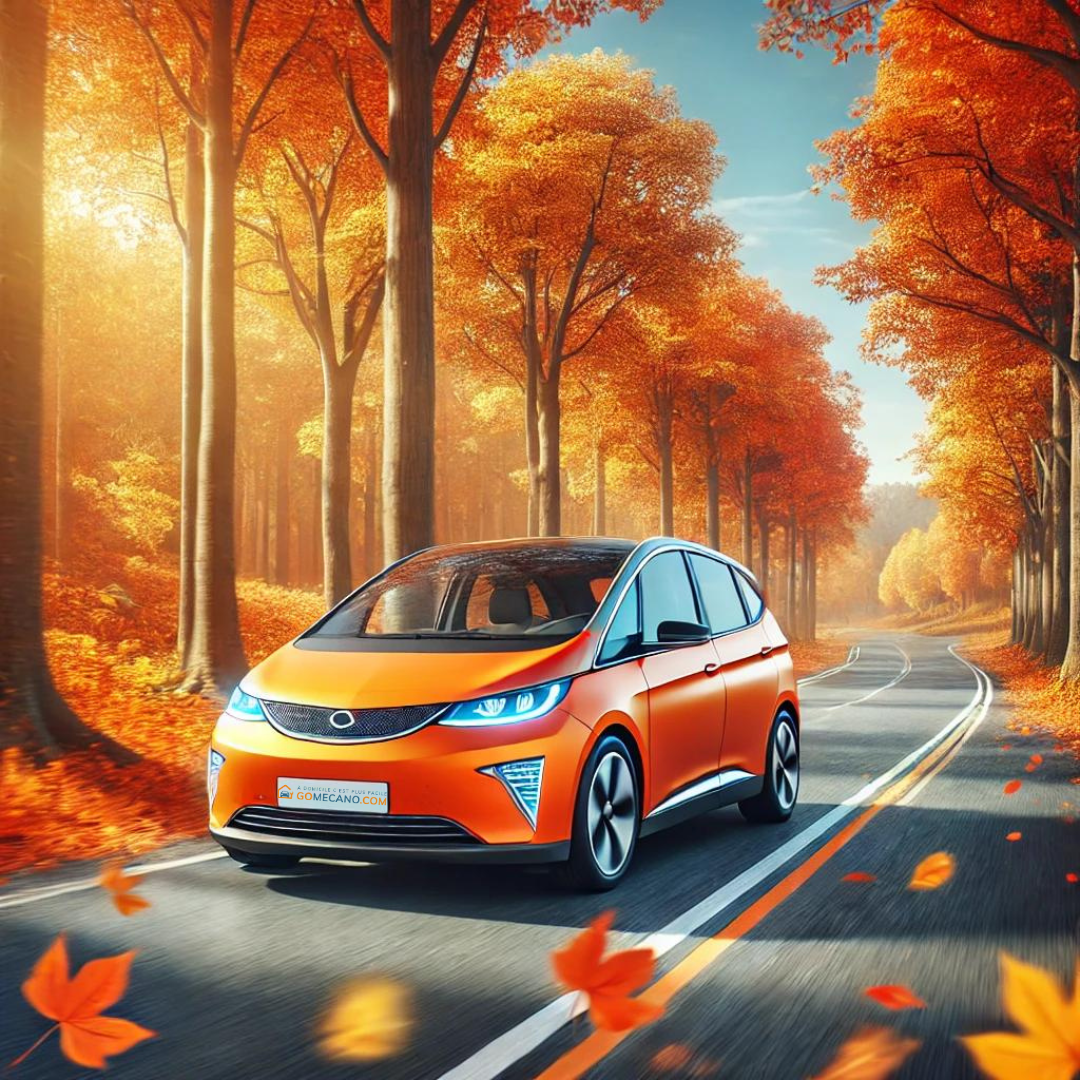 Voiture économisant du carburant en automne par GOMECANO.COM