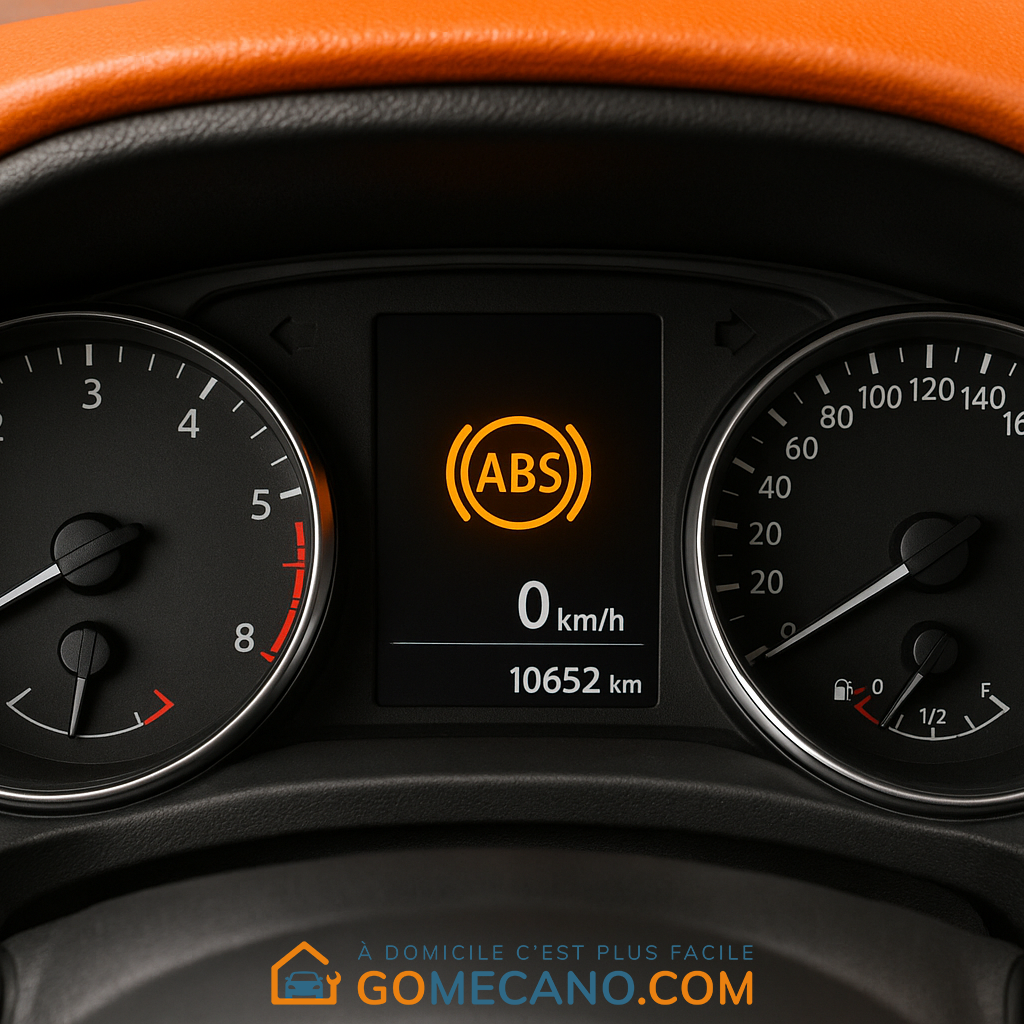 Tableau de bord avec voyant ABS par GOMECANO.COM