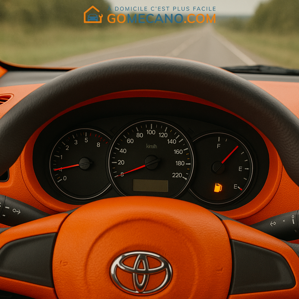 Voiture sur la réserve par GOMECANO.COM